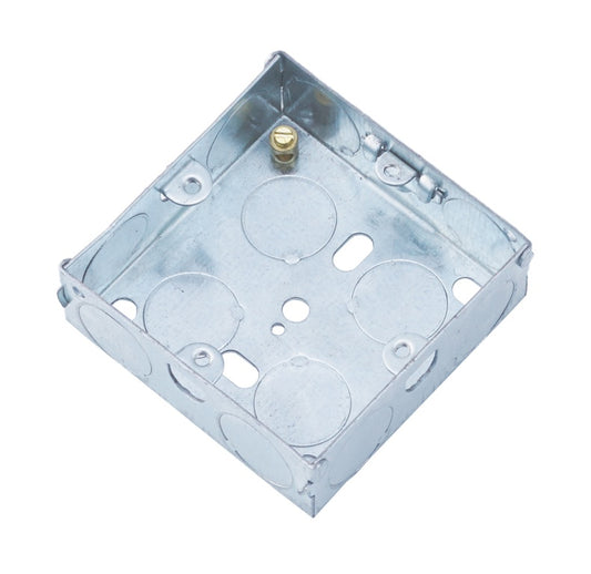 Securlec Metal Back Box 1 Gang 25mm