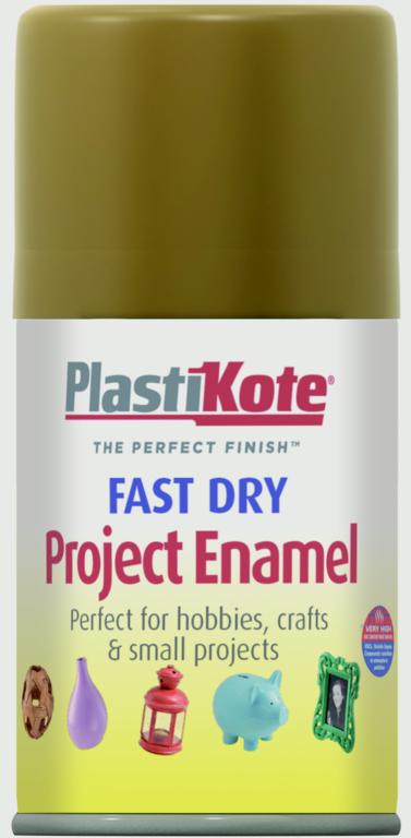 PlastiKote Fast Dry Enamel Aerosol Paint Nut Brown - 100ml