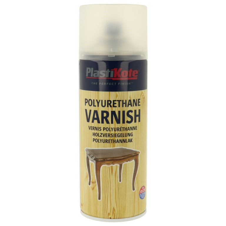 PlastiKote Polyurethane Varnish 400ml Clear Satin