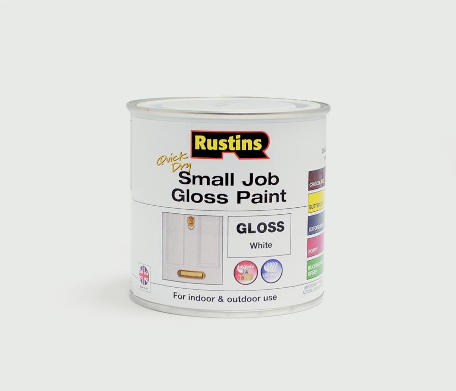 Rustins Quick Dry Small Job Gloss 250ml White