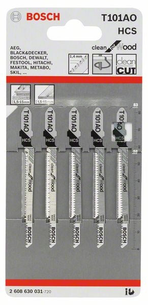 Bosch Clean For Wood Curve Jigsaw Blade
