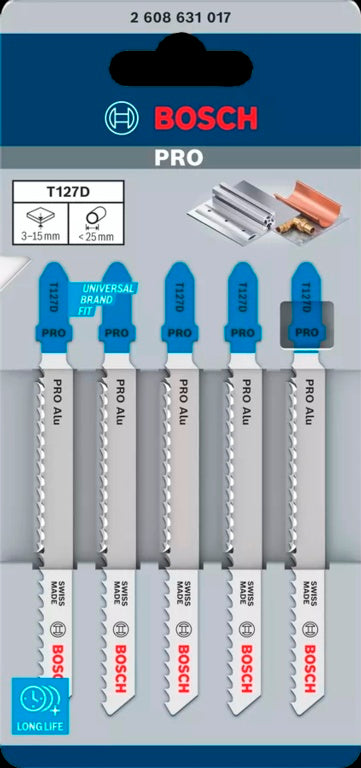 Bosch Aluminium Jigsaw Blade Pack 5