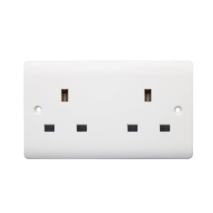 2 Gang Unswitched Socket