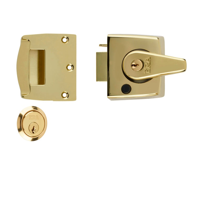 Era Double Locking Nightlatch 40mm Finish: Brass Effect Body - Brass Cylinder