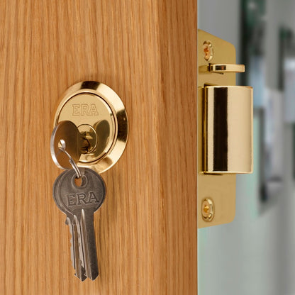 Era Double Locking Nightlatch 40mm Finish: Brass Effect Body - Brass Cylinder