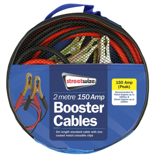 Booster Cable with Metal Crocodile Clips