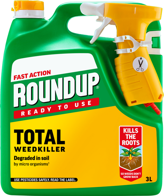 Roundup Fast Action Ready To Use Weedkiller 3L
