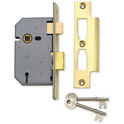 Union 3 Lever Mortice Sashlock Satin Chrome Finish 3"