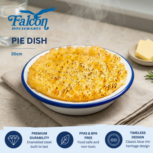 Falcon Pie Dish Round - Traditional White