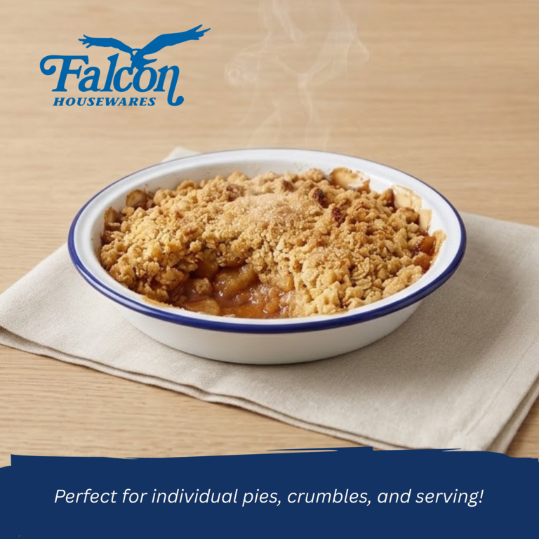 Falcon Pie Dish Round - Traditional White