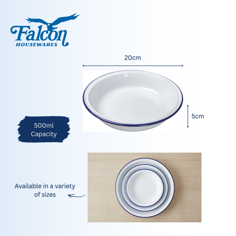 Falcon Pie Dish Round - Traditional White