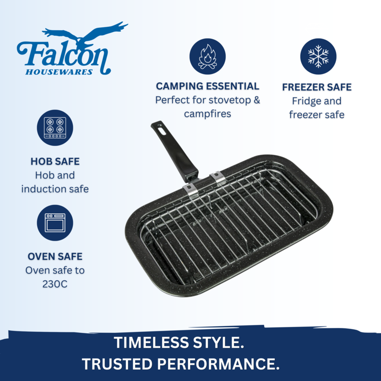 Falcon Black Enamel Mini Grill Pan