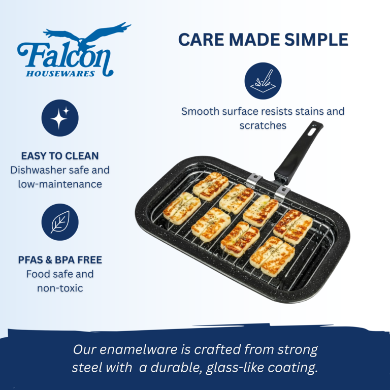 Falcon Black Enamel Mini Grill Pan