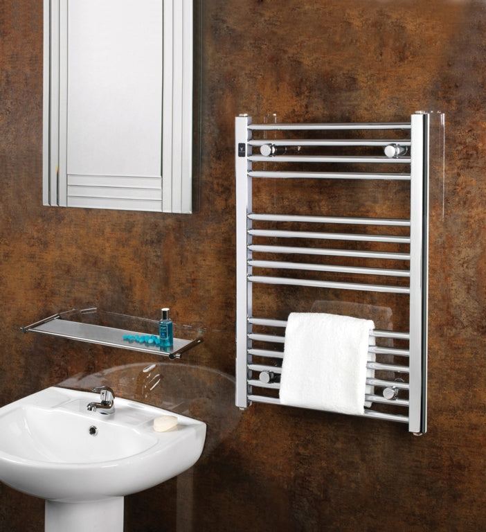 SupaPlumb Chrome Straight Towel Rail 400 x 800mm