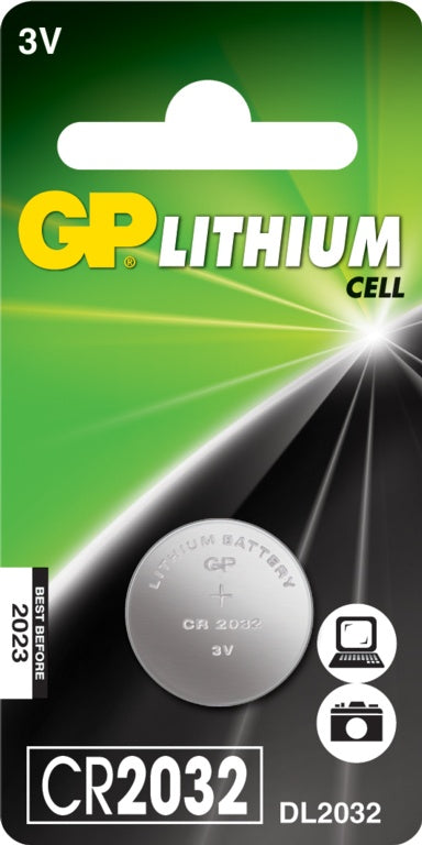 GP Lithium Button Cell Battery CR2032