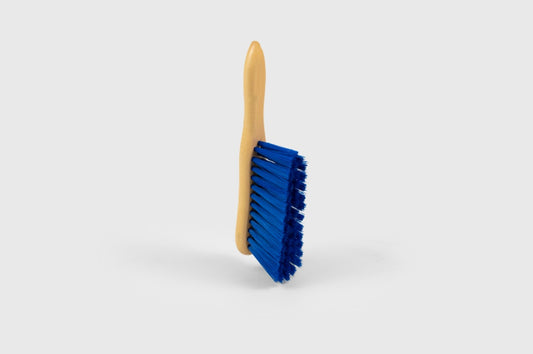 Banister Brush - Lacquered Stock, Soft Blue PVC