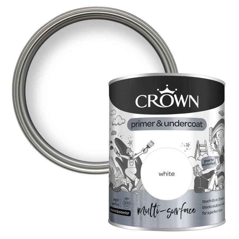 Crown Quick Dry Multi Surface Primer & Undercoat 750ml