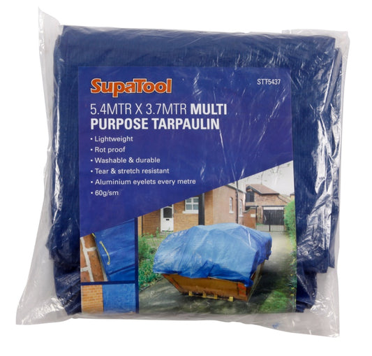 SupaTool Tarpaulin 5.4m x 3.7m