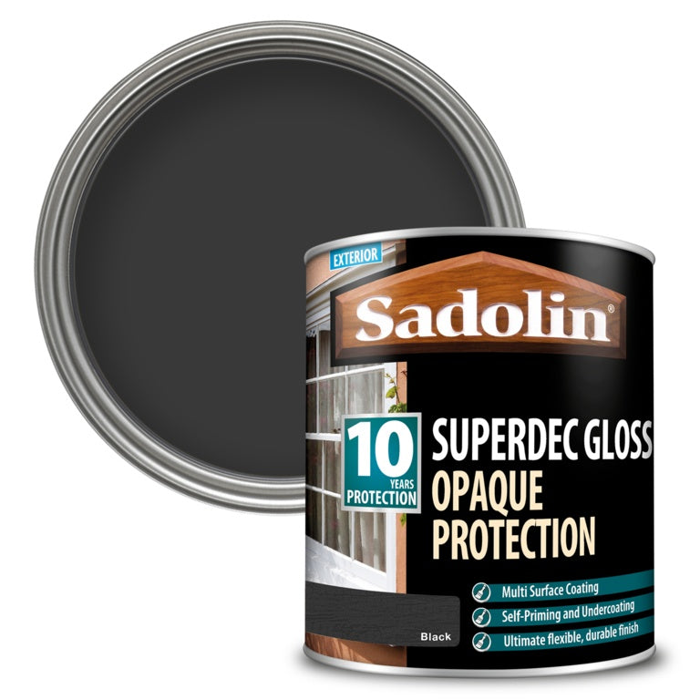 Sadolin Superdec Gloss 1L Black