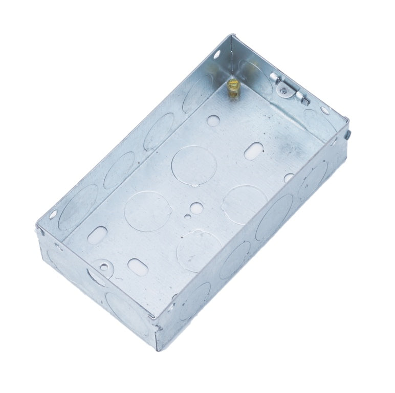 Securlec 47mm 2 Gang Metal Box to BS4664