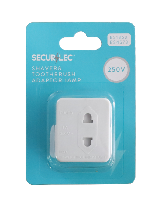 Fused Shaver & Toothbrush Adaptor 1 Amp