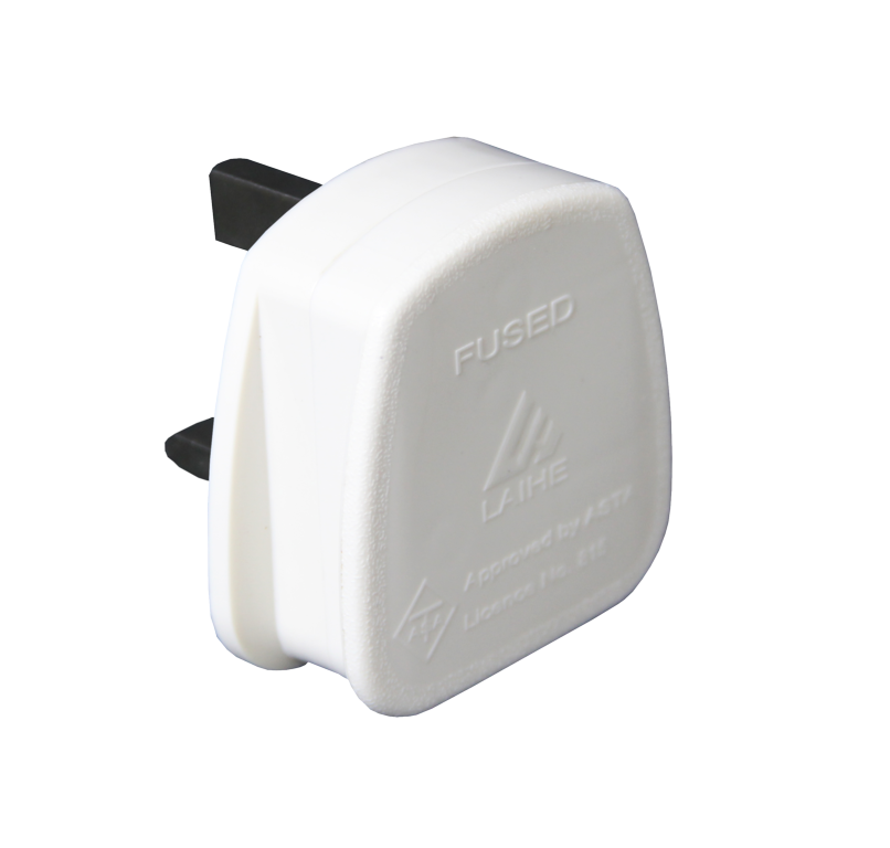 Securlec 3 Pin BS Plug White 13Amp 250V