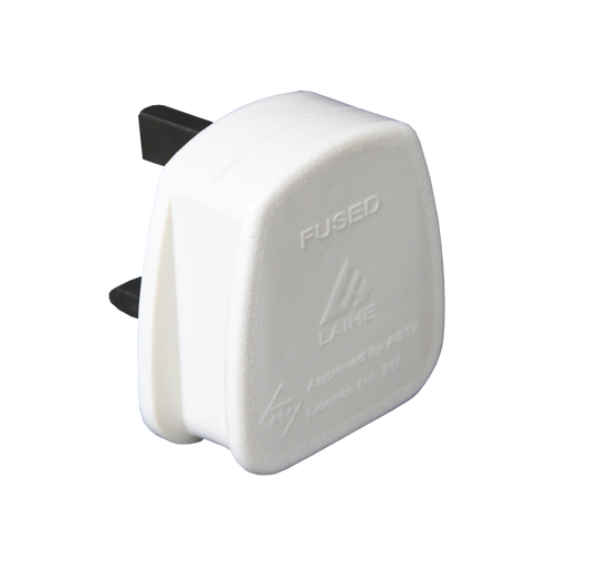 Securlec 3 Pin BS Plug White 13Amp 250V