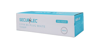 Securlec 3 Pin BS Plug White 13Amp 250V