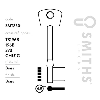 Smiths Locks CHUBB 3G114 Mortice Key Blank