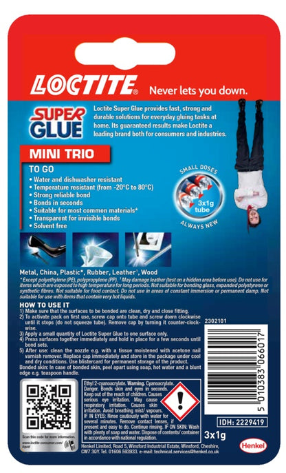 Loctite Mini Trio Super Glue