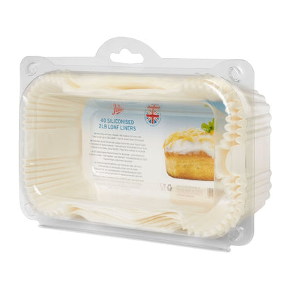 Tala Siliconised Greaseproof Loaf Tin Liners (Set of 40)