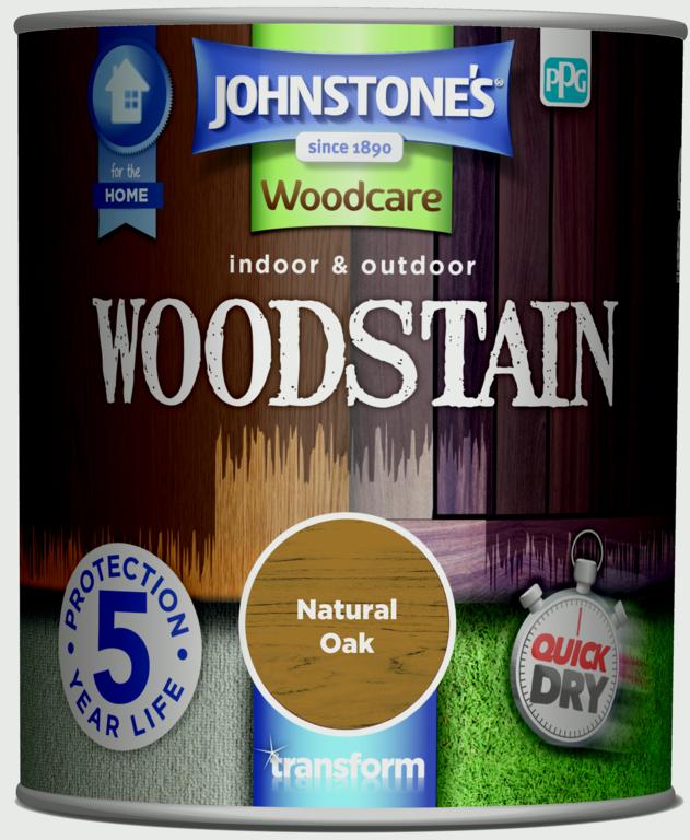 Johnstones Indoor & Outdoor Woodstain 750ml Natural Oak