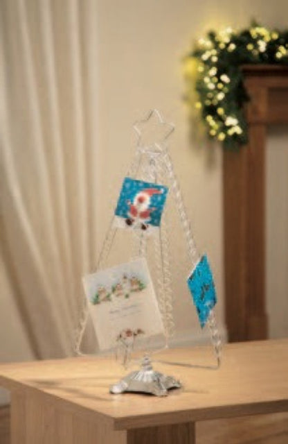 Premier Metal Card Holder Silver 50cm