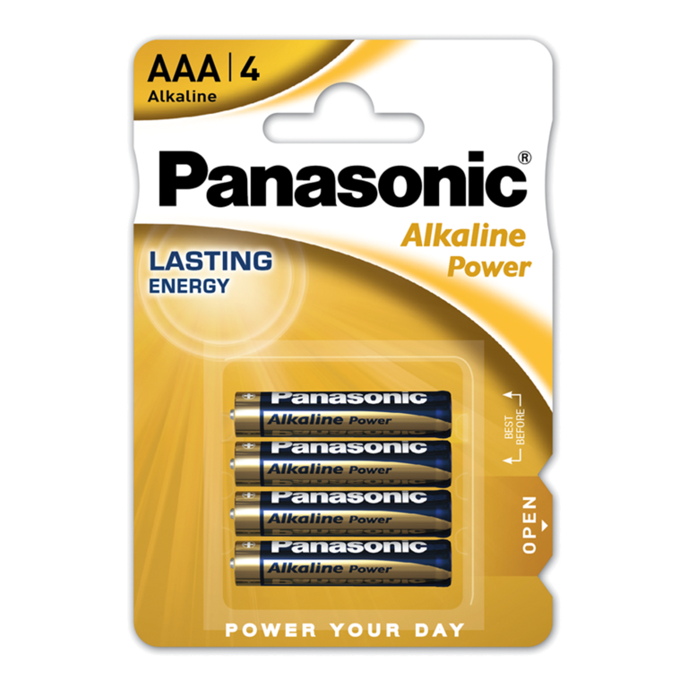 Panasonic Alkaline AAA Pack 4