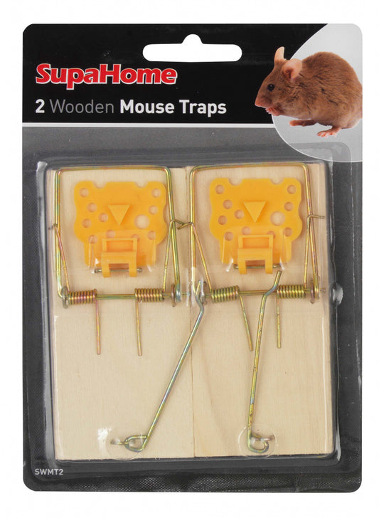 SupaHome Wooden Mouse Traps