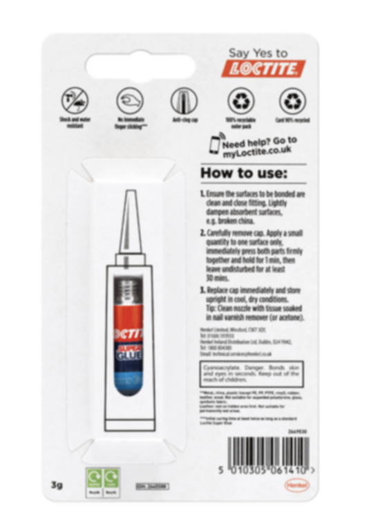 Loctite Super Glue Repositionable Gel