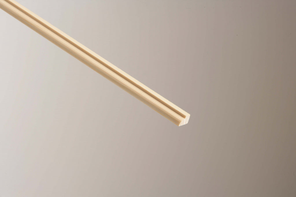 Cheshire Mouldings Glass Bead Pine 9 x 12mm x 2.4m