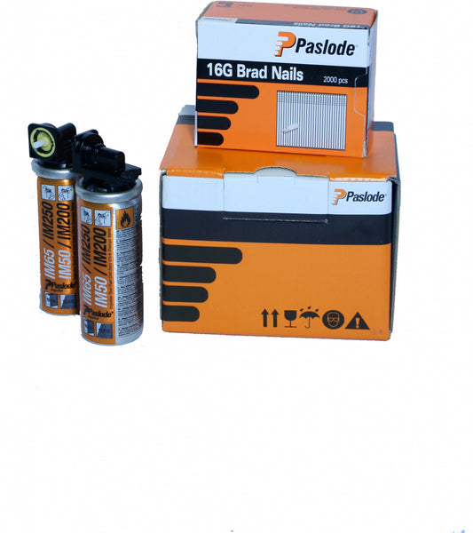 Paslode Galvanised Brads F16 x 50mm