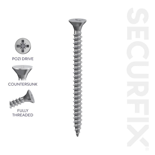 Securfix A2 Stainless Steel Multi-Purpose Screws 8 x 1 ¼" - 4.0 x 30mm | Pack 200