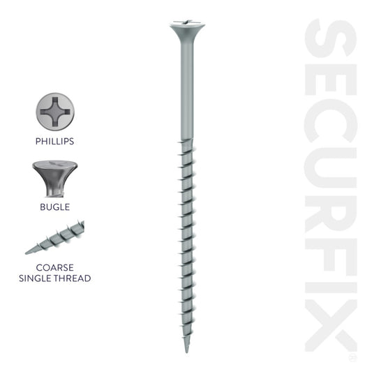 Securfix Drywall Screws 6 x 2 ½"-3.5 x 60mm | Pack of 500