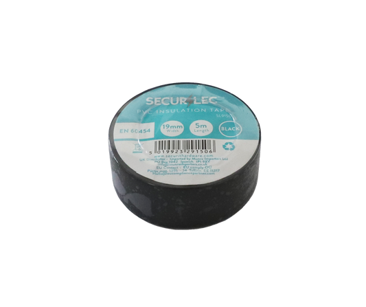 Securlec PVC Insulation Tapes Black 5 Metre Pack 10