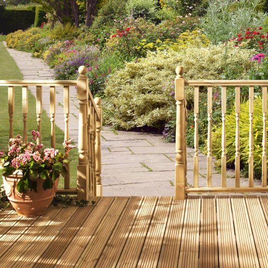 Cheshire Mouldings Decking Turned Newel Post