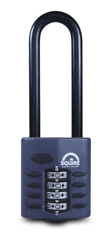 Squire Recodeable Heavy Duty Combination Padlock Long Shackle - 40mm