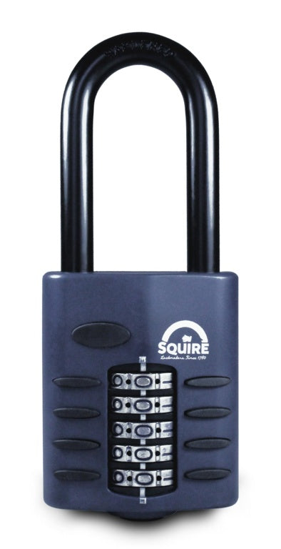 Squire Recodeable Heavy Duty Combination Padlock Long Shackle - 60mm
