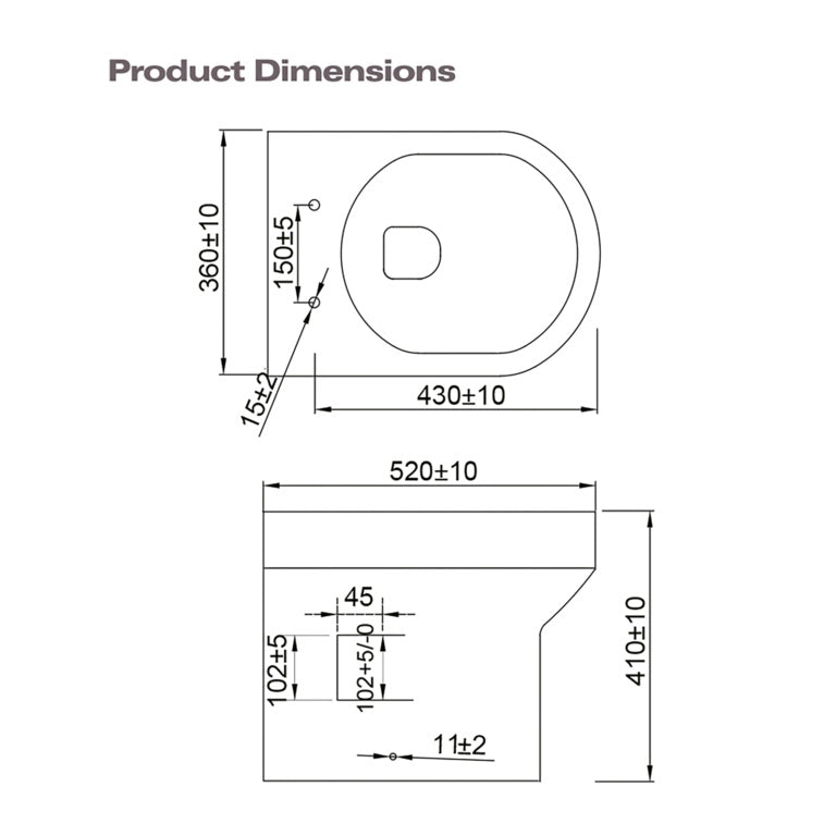 SP Pure Back to Wall Pan
