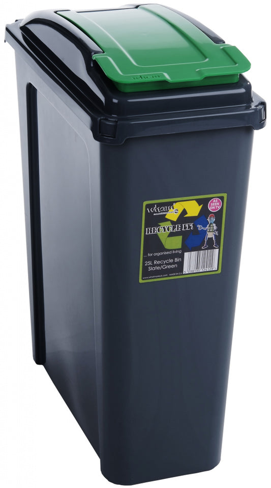 Wham Recycling Bin 25Ltr Green