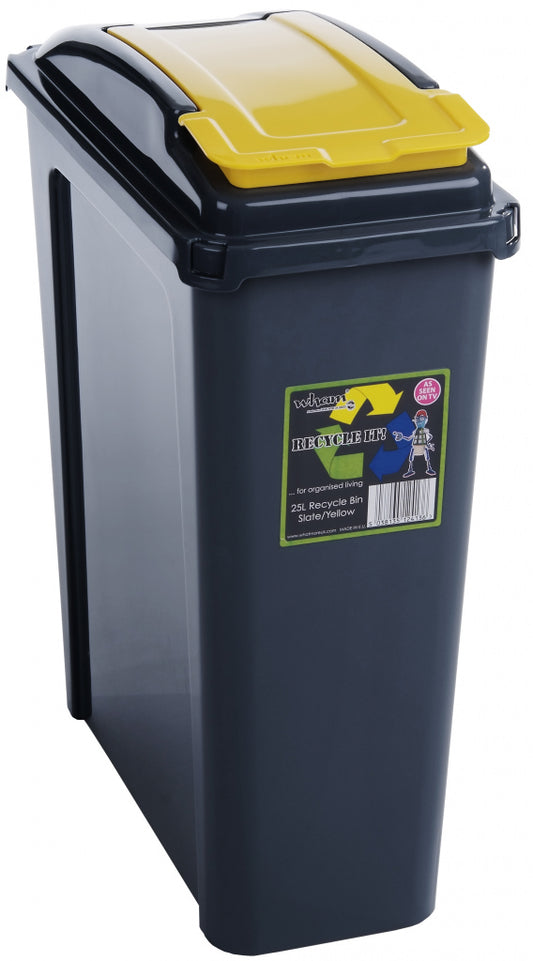 Wham Recycling Bin 25Ltr Yellow