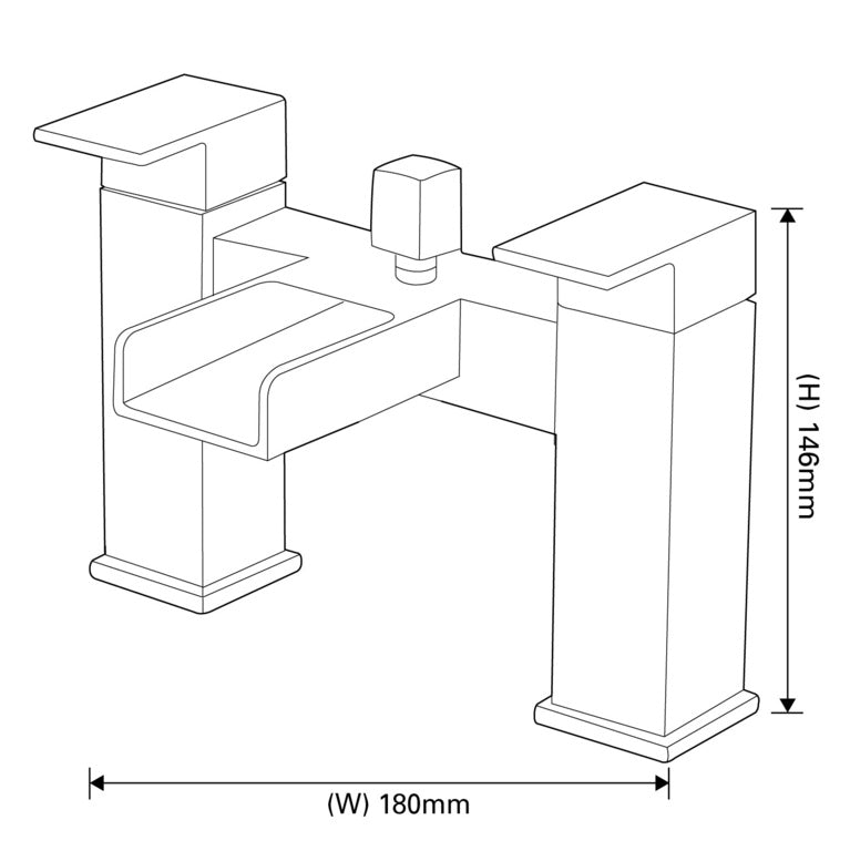 SP Cascade Bath Filler Tap
