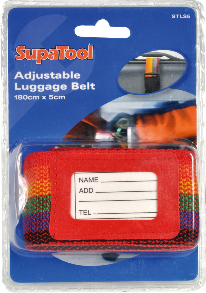 SupaTool Adjustable Luggage Belt 180cm x 5cm