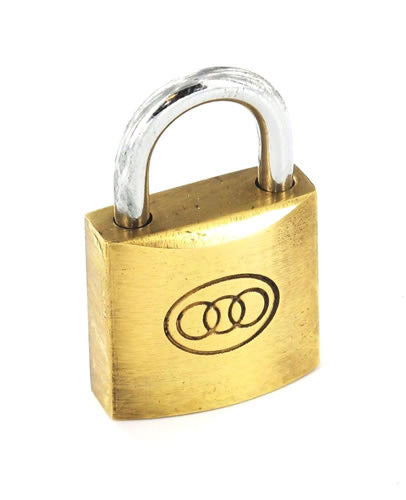 Securit Tricircle Brass Padlock 32mm 6 Pack